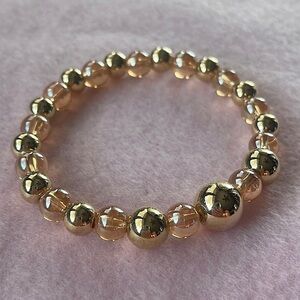 Uniquely crafted handmade glass beaded bracelet by Cozy Cottage Boutique